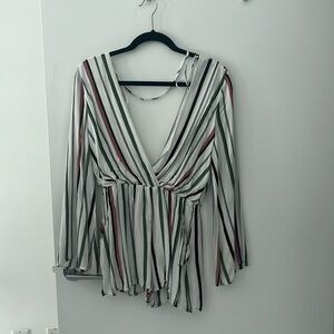 Flowy Striped Romper